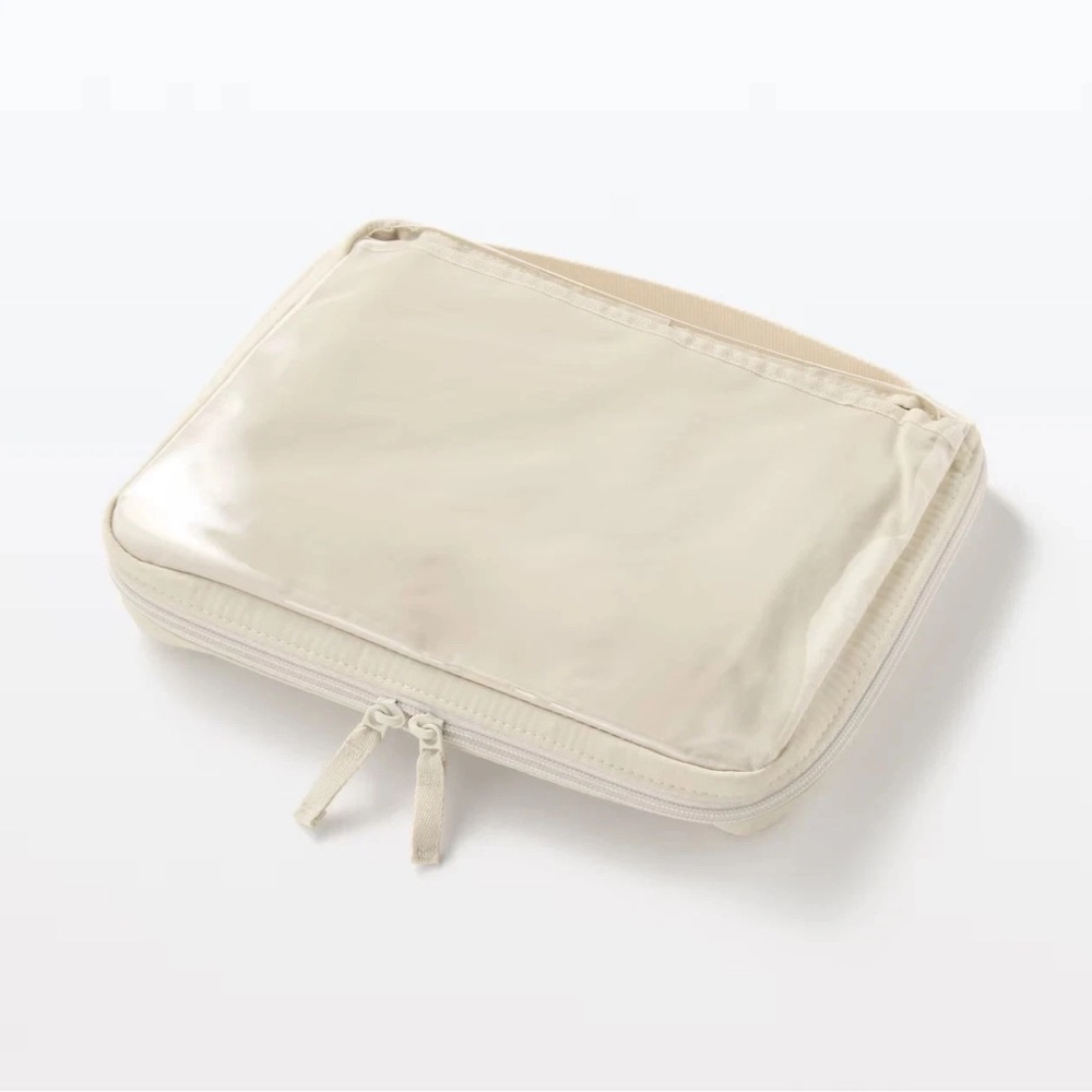 MUJI Collection Case A5 Wide Pocket-selectable Ivory NDG10A3A Storage Japan New - Picture 2 of 4